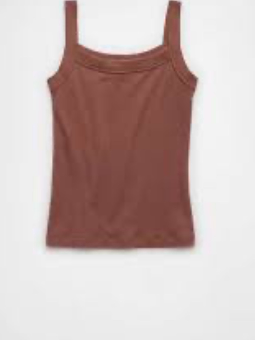 American Eagle Ribbed Square neck Tank Pink Size Medium